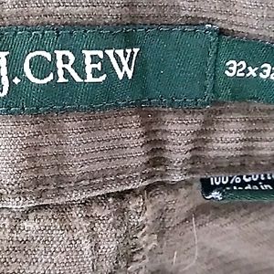 🍂 NWOT J. Crew  CORDUROY Fisherman Breen Slim-fit Pants  UniSex